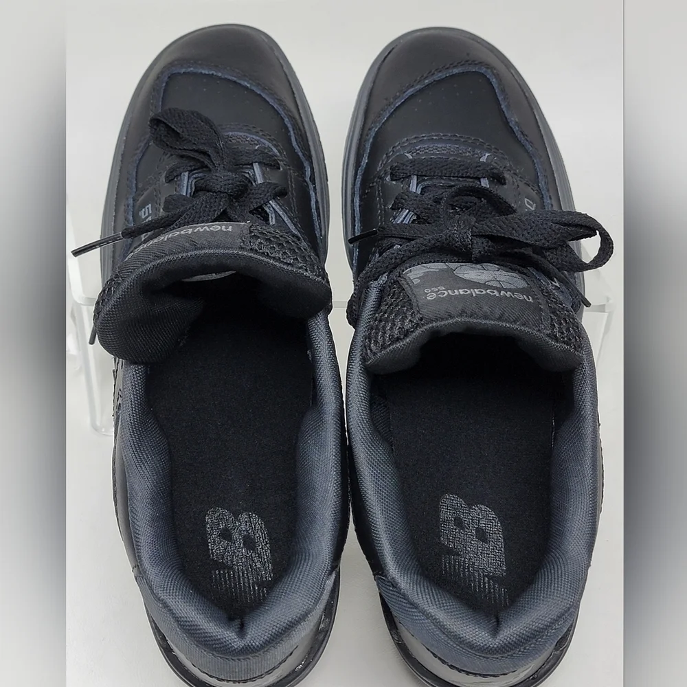 New Balance 550 Men's Size 7 US Low Triple Black GS GSB550BB Shoes Sneakers New